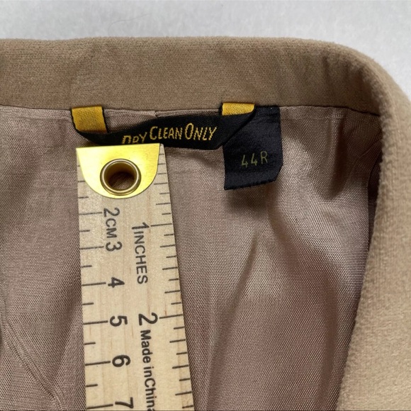 Vintage 70s Farah of Texas Blazer 44R Faux Suede Western Yoke Cowboy Rockabilly - Picture 4 of 12